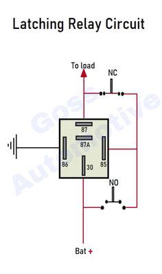 Latching Relay Circuit Diagram Circuit Diagram Electrical Diagram Relay