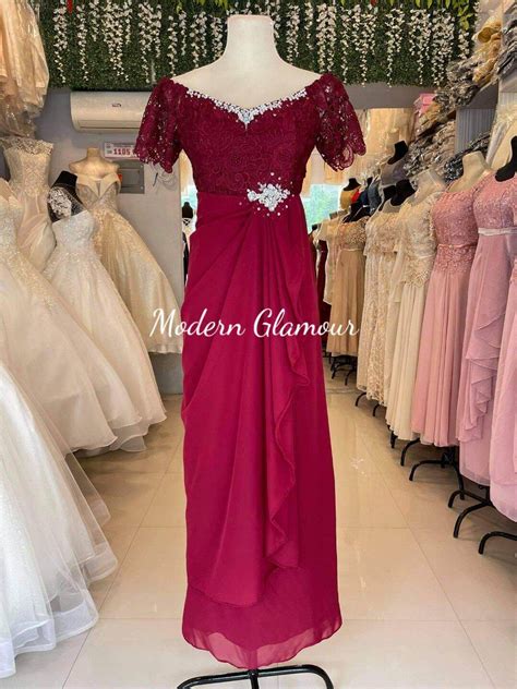 Elegant Double Swag Formal Gown For Weddings Events Principal Sponsor