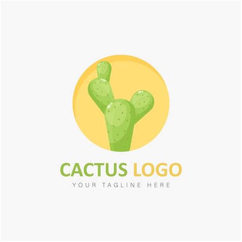 Premium Vector Cactus Logo Cartoon Style Icon Illustration