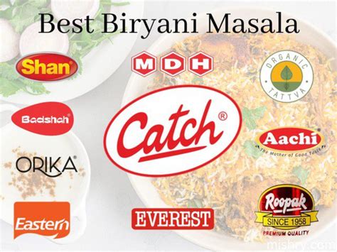 10 Best Biryani Masala Brands In India - Mishry