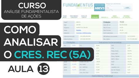 COMO ANALISAR O CRESCIMENTO DA RECEITA 5a CURSO ANÁLISE