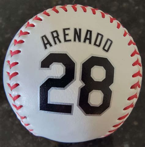 Nolan Arenado Autographed Baseball Quarterdeck Collectibles