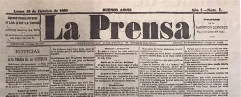 La Prensa La Historia De Un Diario Influyente Historia Hoy