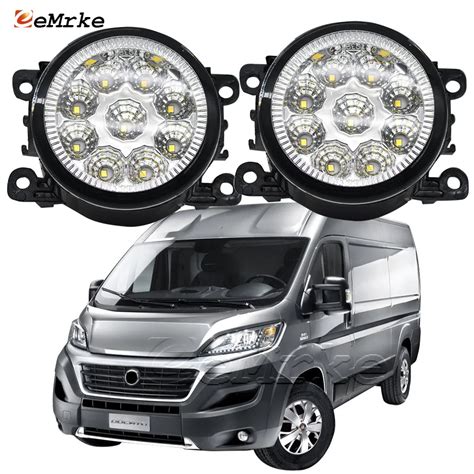 2pcs LED Fog Lamp Assembly For Fiat Ducato Box Bus Facelift 2015 2016