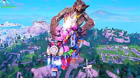 Fortnite Robot Vs Monster Epic Fight Event YouTube