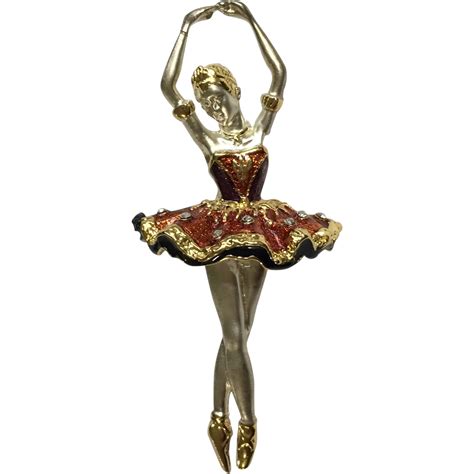 Dancing Elegant Ballerina Girl Pin I Bought In The Late 1980s To Wear