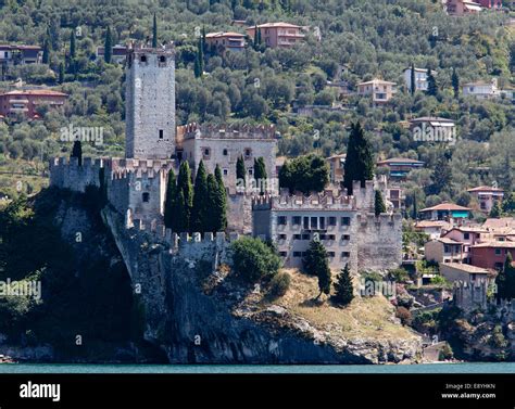 Malcesine castle Stock Photo - Alamy