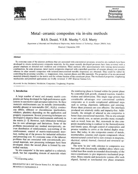 PDF Metal Ceramic Composites Via In Situ Methods DOKUMEN TIPS