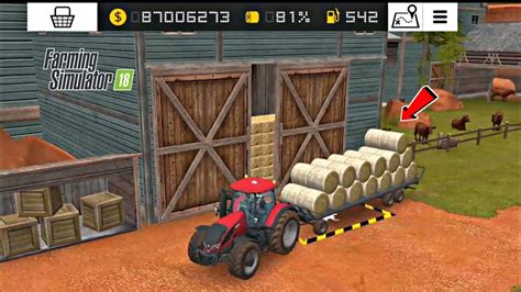 Unloading Straw Round Bales In Fs Farming Simulator Unloading