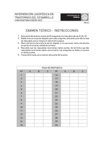 EXAMEN DESARROLLO 2013 Sin Respuestas Pdf