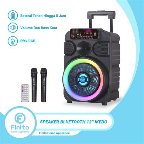 Jual Speaker Portable Bluetooth Ikedo Atau Finito Inch Megabass Free