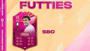 Fifa Sbc Federico Chiesa Futties Preferito Dicembre Disponibile