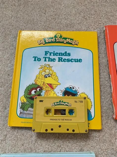 Lot Of 12 1986 Sesame Street Big Bird Story Magic Cassette Tapes And Books 2016967692