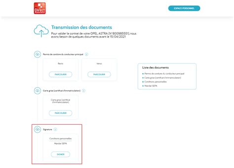 Comment signer électroniquement votre contrat Direct Assurance