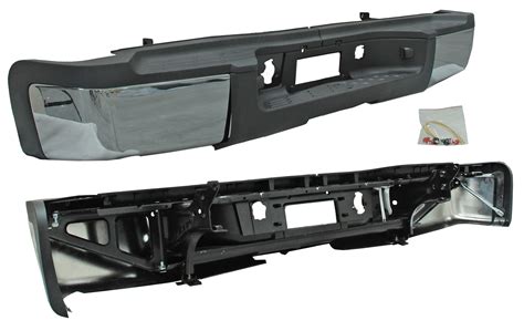 Defensa Tasera Chev Pu Silverado Sierra Cromada Completa S