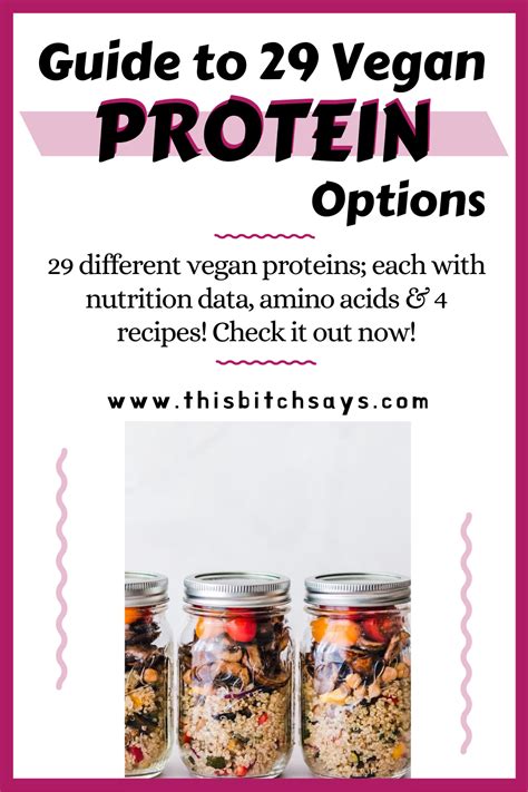 29 Vegan Proteins Your Ultimate Guide Vegan Protein Vegan Protein