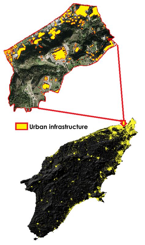 boundaries   study area  building locations  yellow