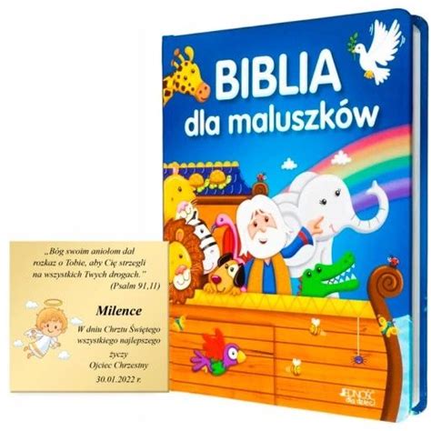 Biblia Dla Dzieci Na Chrzest Prezent Z Grawerem Ksi Ka Dla Dzieci