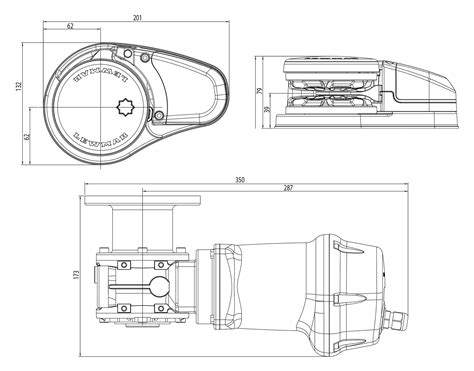 Lewmar Vx1 Vertical Windlass 6 7mm 500w