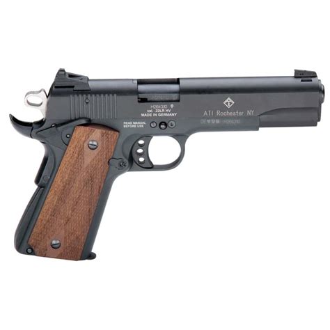 American Tactical Imports Gsg M1911 22lr 5 10rd Pistol Ca Compliant Black Wood Kygunco