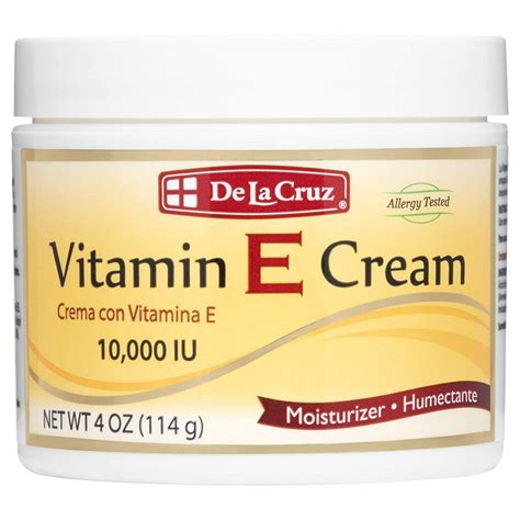 Crema Hidratante De Vitamina E De La Cruz Iu Gr Onz