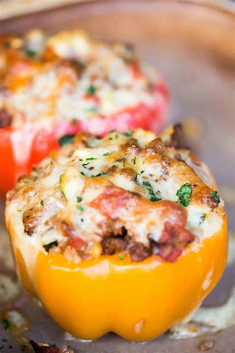 Easy Veggie Stuffed Bell Peppers