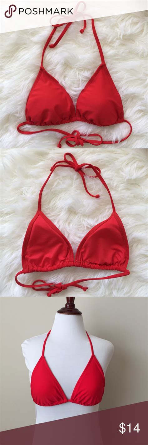 Old Navy Red Triangle Bikini Top Red Triangle Bikini Top Bikini Tops