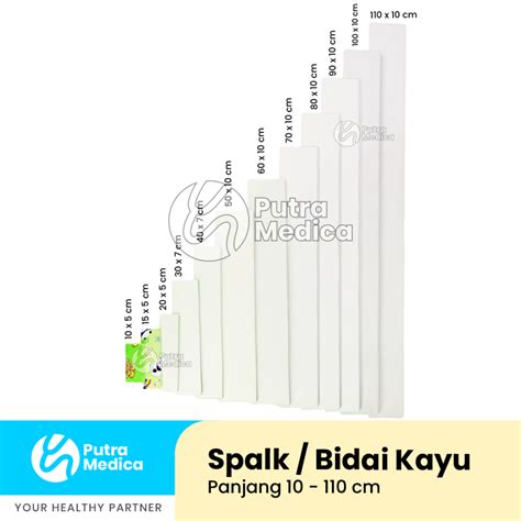 Jual Spalk Bidai Kayu Spons 40cm X 7cm X 8mm 1pc Gips Patah Tulang Penyangga Cedera Kaki