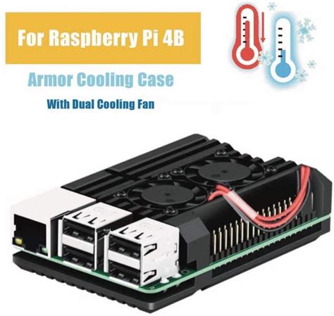 Raspberry Pi Fan Heatsink Kit Green Pack Easycargo