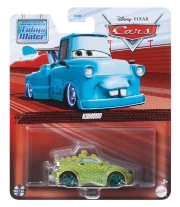 Carros da Disney e Pixar Diecast Veículo de Brinquedo Komodo