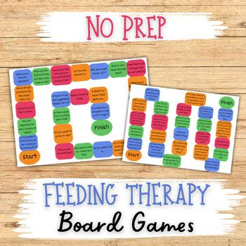 No Prep Feeding Therapy Board Games by TheSweetOT | TPT