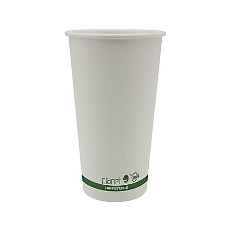 Planet Compostable Hot Cups Oz White Pack Of Cups Odp Business