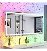 Amazon Yeelait Rgb Led Bathroom Mirror X Inch Front Light And