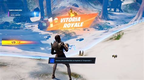 Fortnite Primeira Vit Ria Royale Solo Na Temporada Do Cap Tulo