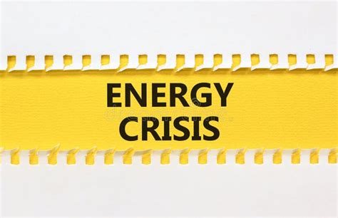 Global Energy Crisis Symbol Concept Words Energy Crisis On Yellow And