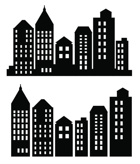 Tall Building Silhouette Png