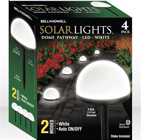 Bell Howell Solar Pathway Lights Pack Ip Waterproof Solar Lights