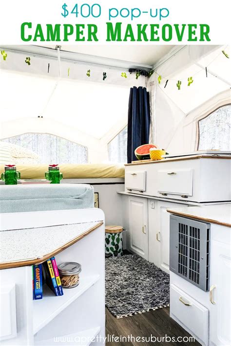 A Makeover In A Pop Up Camper That Cost Less Than 400 Giving It A