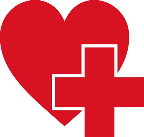 Sign symbol health logo hospital red cross heart 22063193 Vector Art at ...