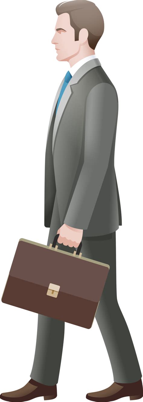 Businessman Walking Illustration 19050316 PNG