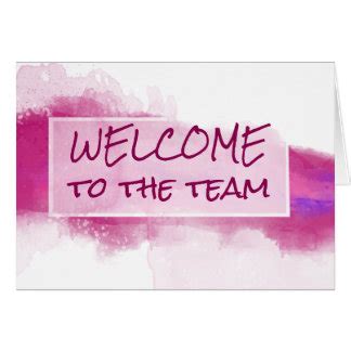 Welcome To The Team Note Cards | Zazzle