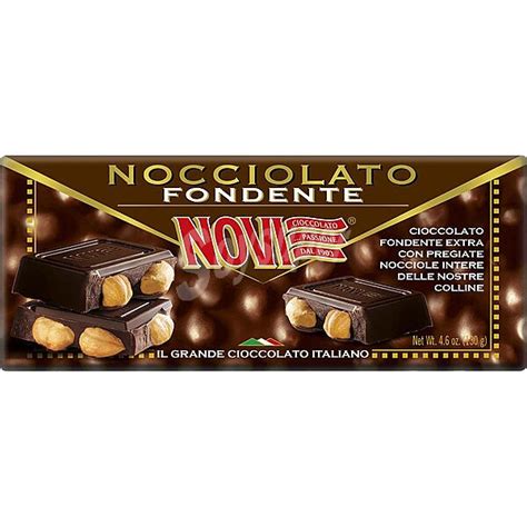 NOVI Chocolate Negro Fondant Con Avellanas Enteras Tableta 130 G