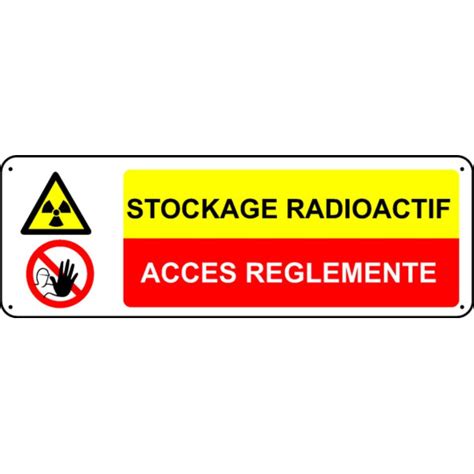 Panneau Stockage Radioactif Acc S R Glement