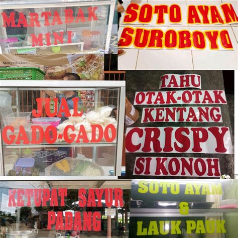 Jual Cutting Sticker Sticker Gerobak Sticker Etalase Sticker Kaca