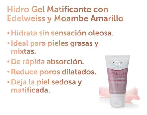 Hidro Gel Matificante Vital Just Nueva Oferta Unica Mercado Libre