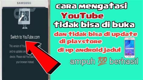 Cara Mengatasi YouTube Tidak Bisa Di Buka Ada Tulisan Beralih Ke