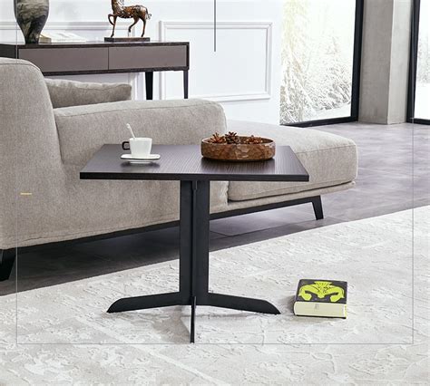 Metal Coffee Table with Veneer Top-T711 - China Best Quality Modern ...