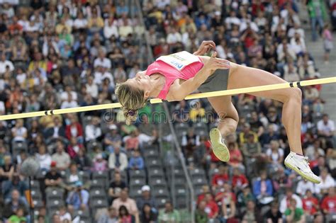 High Jump Man Bar Bend Editorial Photography Image Of Male