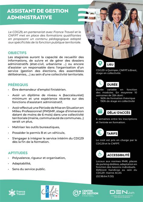 Formation Dassistant De Gestion Administrative Centre De Gestion Du