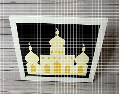 Masjid Mosque Model Ramadan Decor Islamic Papercraft Islamic